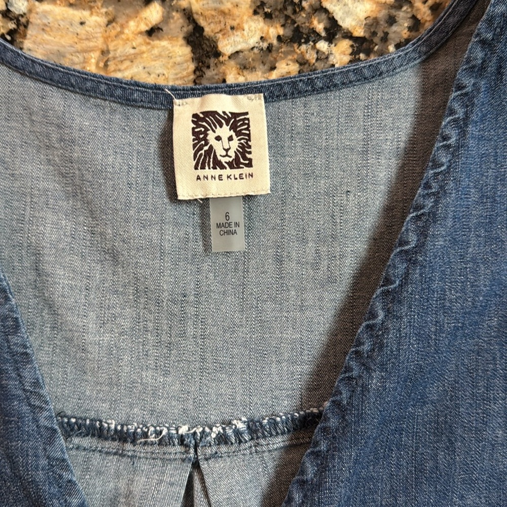 Women’s Annie Klein denim dress size  6 - Picture 4 of 5